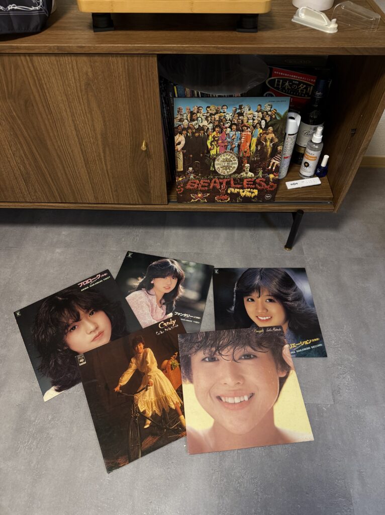 中森明菜、松田聖子のLPレコード